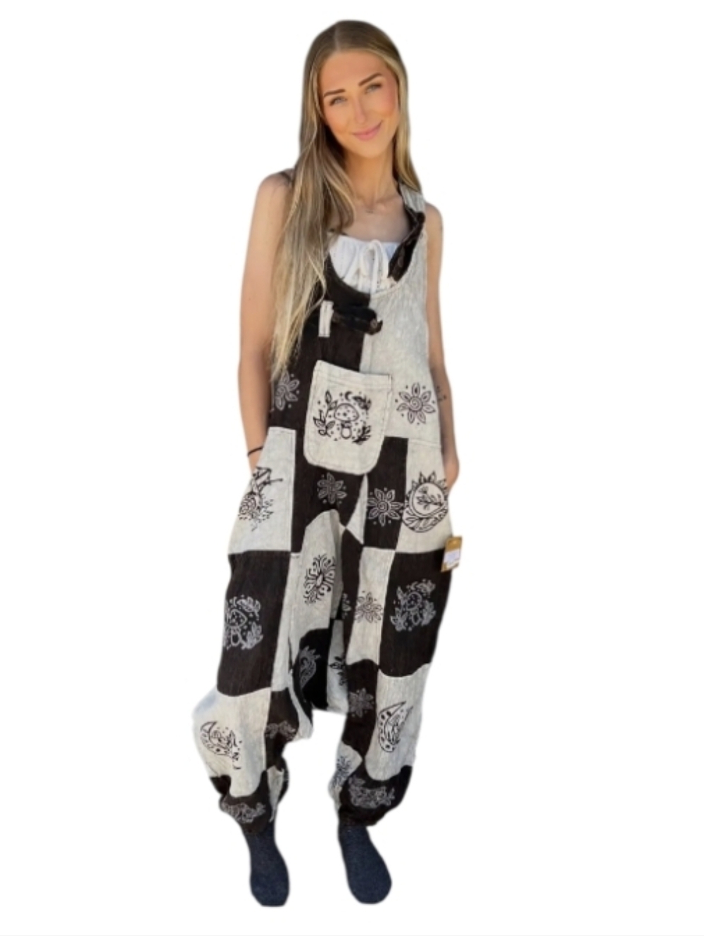Karma Nepal Patchwork Harem Jumpsuit